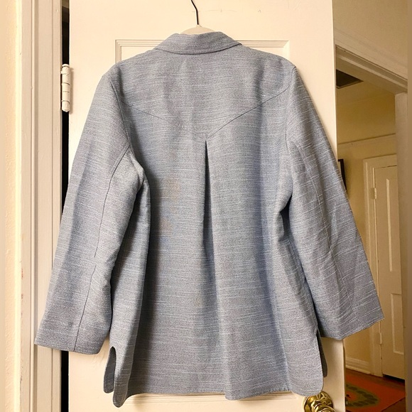 GANNI NWT Blue Melange Jacket sz 38 - Picture 5 of 7